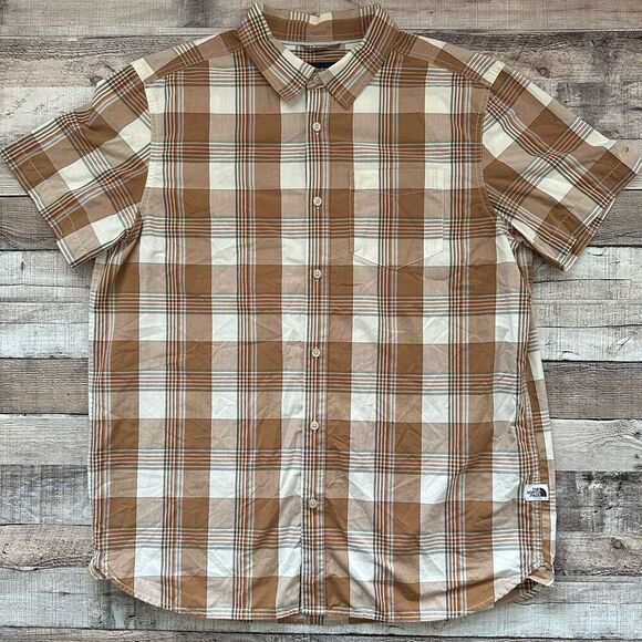 The North Face Men’s Hammetts Shirt Vintage White Mylo Plaid | XL - Picture 3 of 9